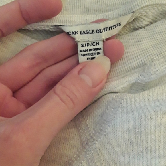 EUC  America Eagle oatmeal marl sweatshirt - Picture 2 of 4